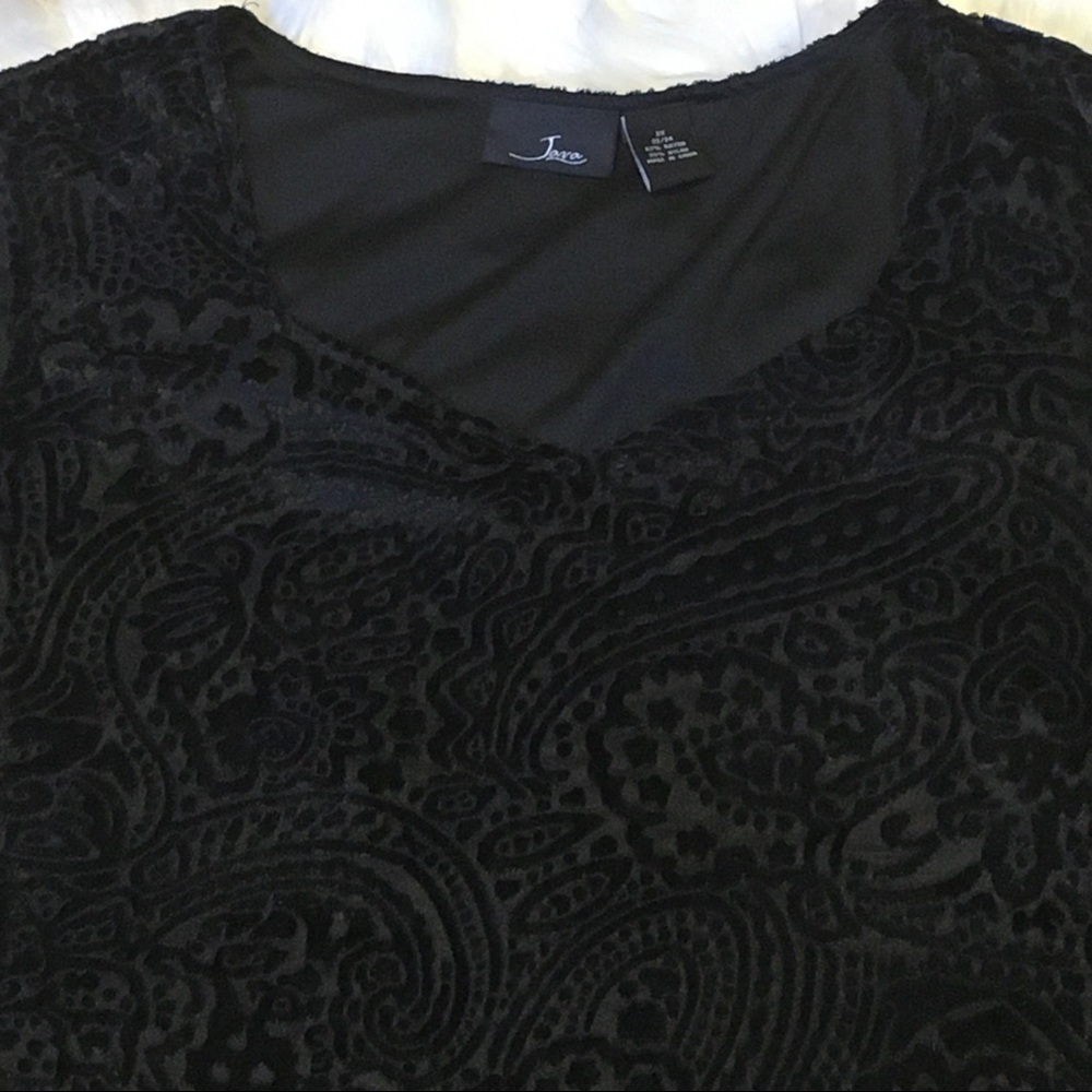 Java Jacquard Layered Tank ~ 2X - Picture 3 of 7